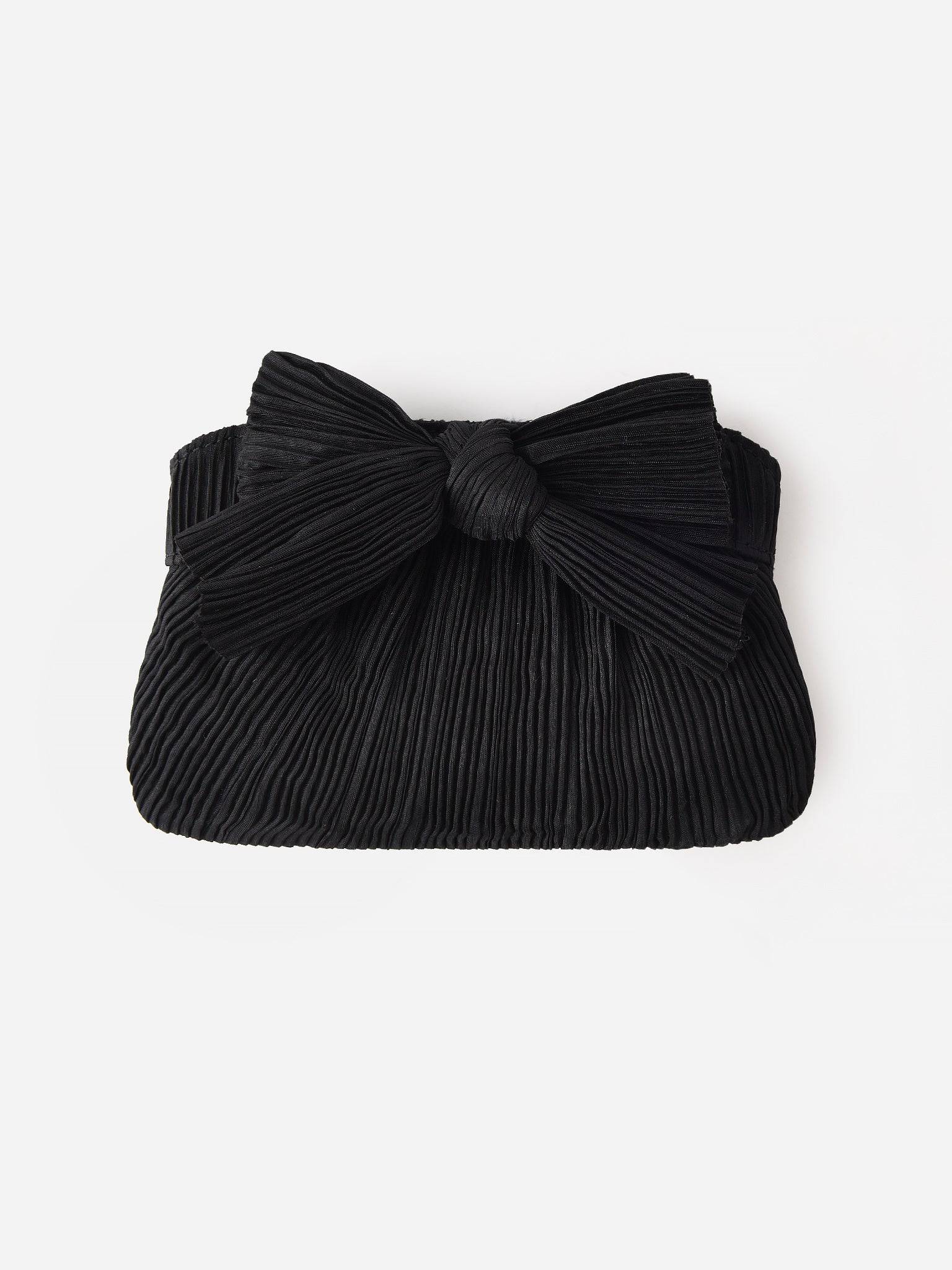Loeffler Randall Rochelle Mini Pleated Bow Clutch - Saint Bernard