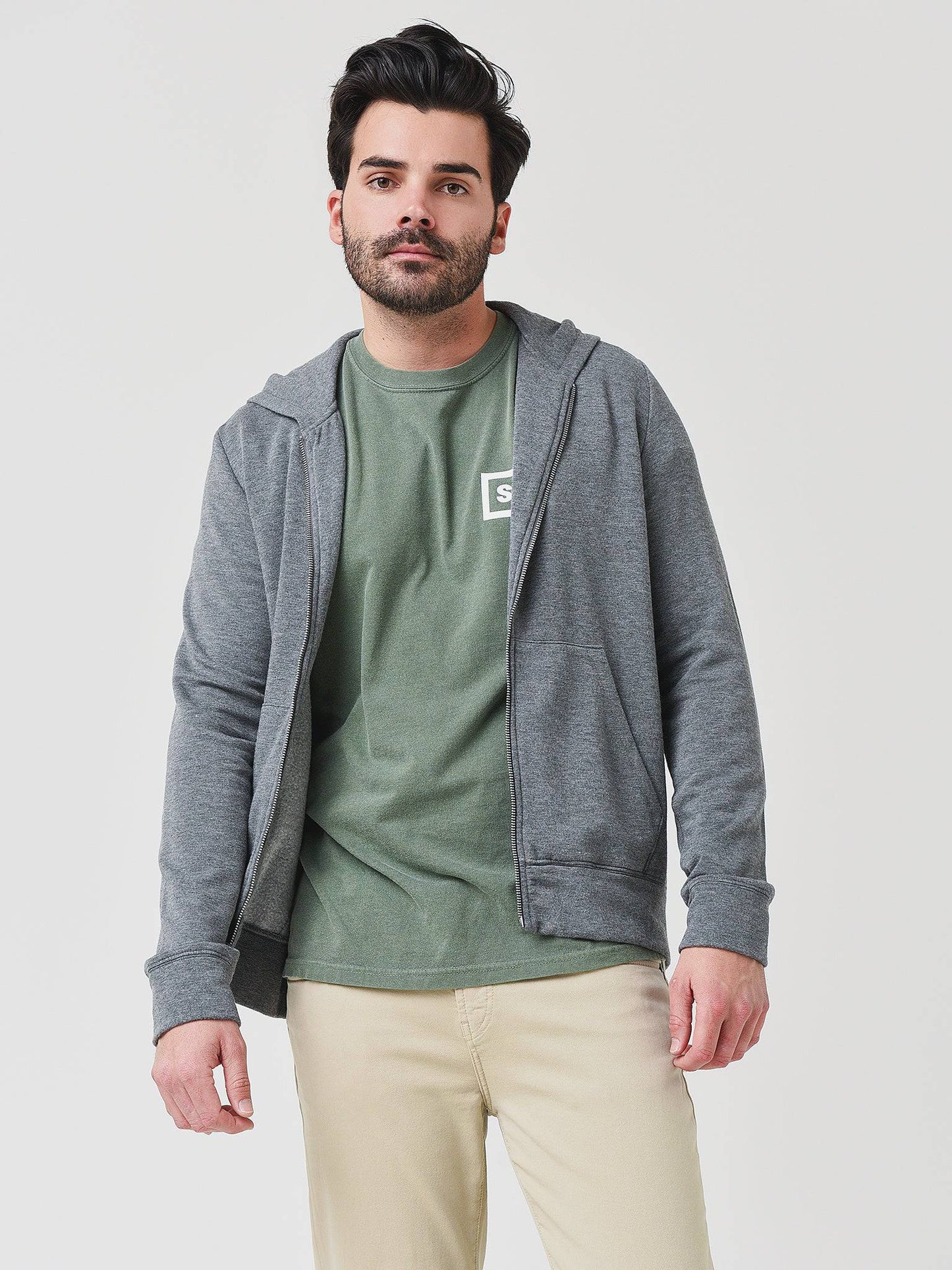 Velvet Men's Rodan Luxe Fleece Zip Hoodie - Saint Bernard