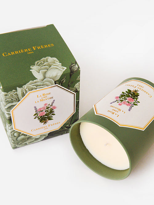 Carriere Freres La Rose Aime La Menthe Candle
