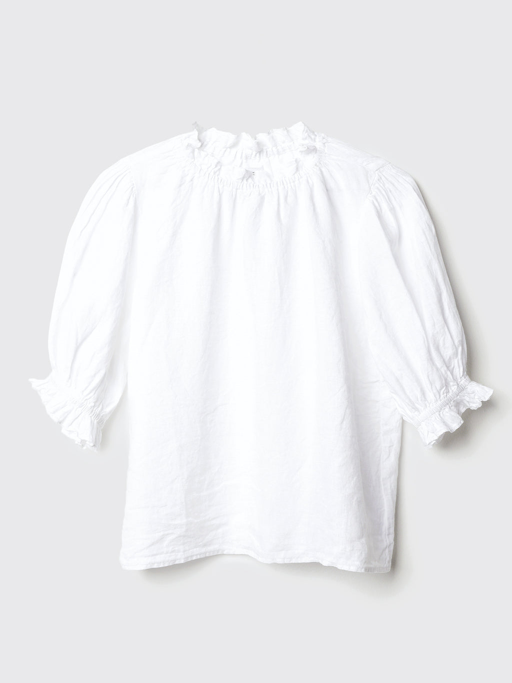 Velvet Women's Rosabel Woven Linen Puff Sleeve Top - Saint Bernard