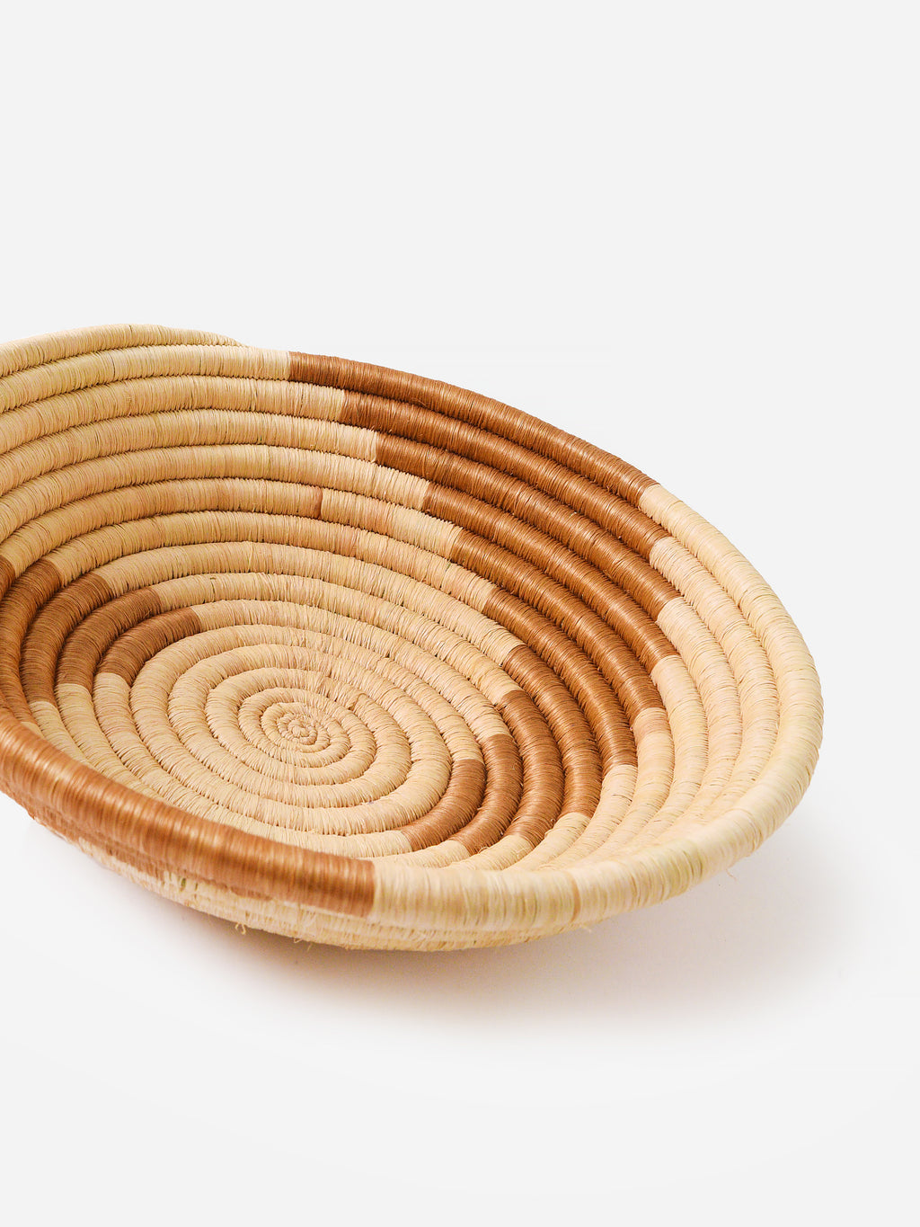Indego Africa Demi Swirl Plateau Basket - Saint Bernard
