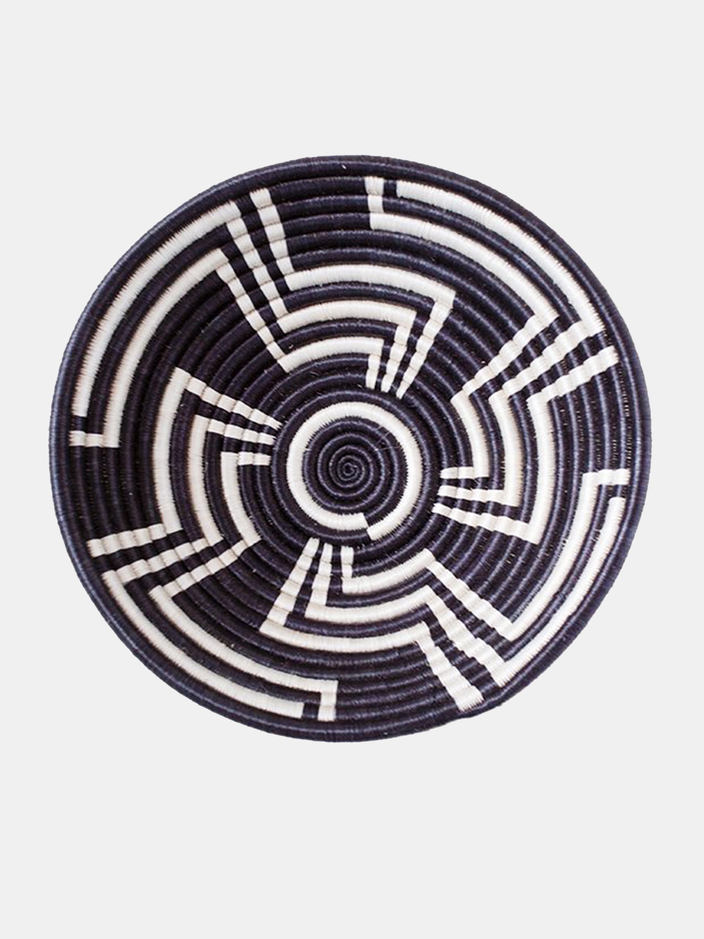 Indego Africa Geometric Plateau Basket - Saint Bernard