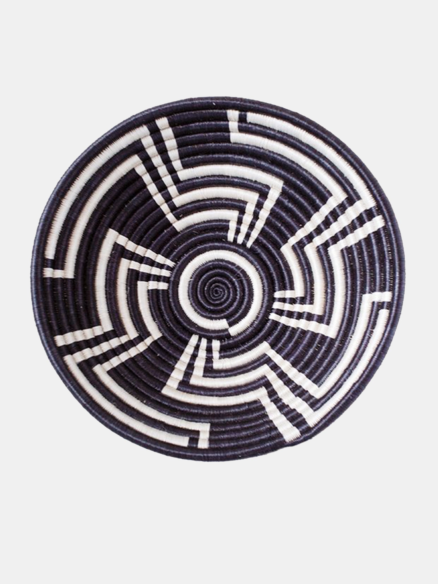 Indego Africa Geometric Plateau Basket - Saint Bernard