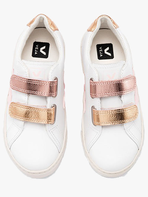 Vejar Girls' Small Esplar Velcro Leather Sneaker