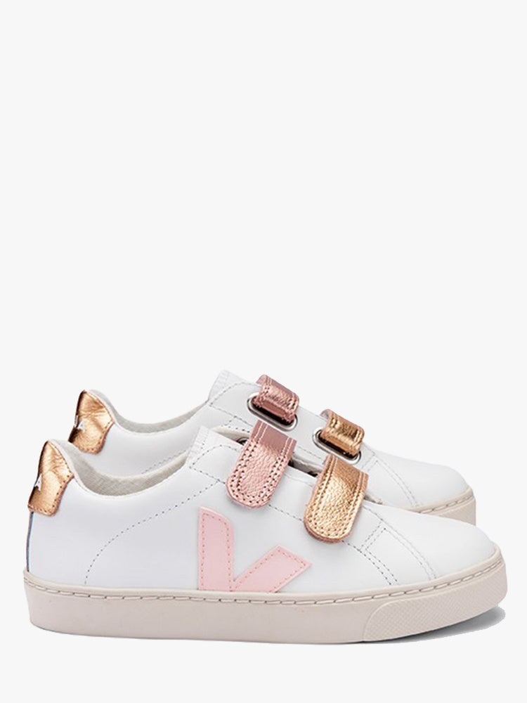Vejar Girls' Small Esplar Velcro Leather Sneaker - Saint Bernard