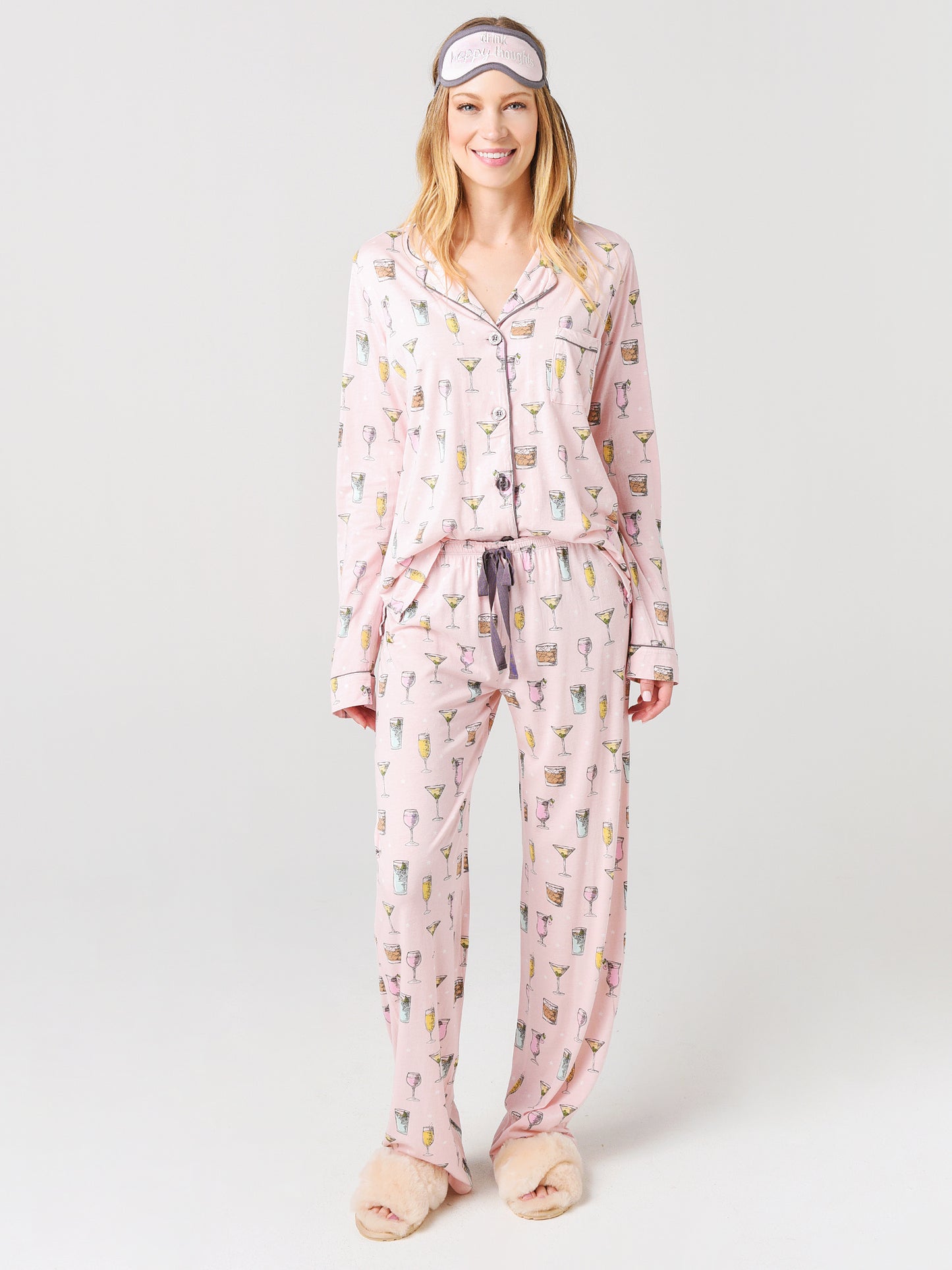 P.J. Salvage Printed Pajama Set with Mask - Saint Bernard