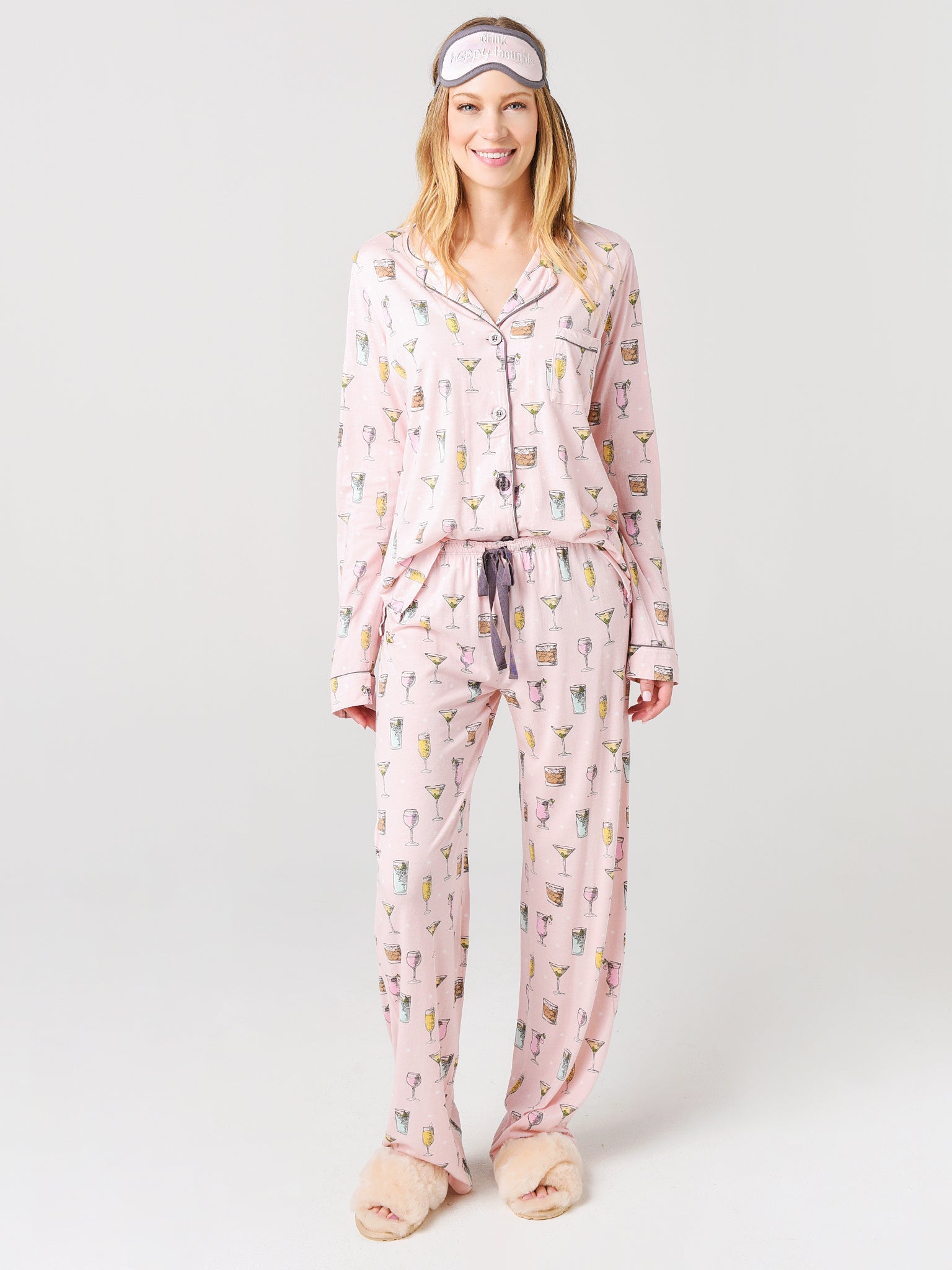 P.J. Salvage Printed Pajama Set with Mask - Saint Bernard