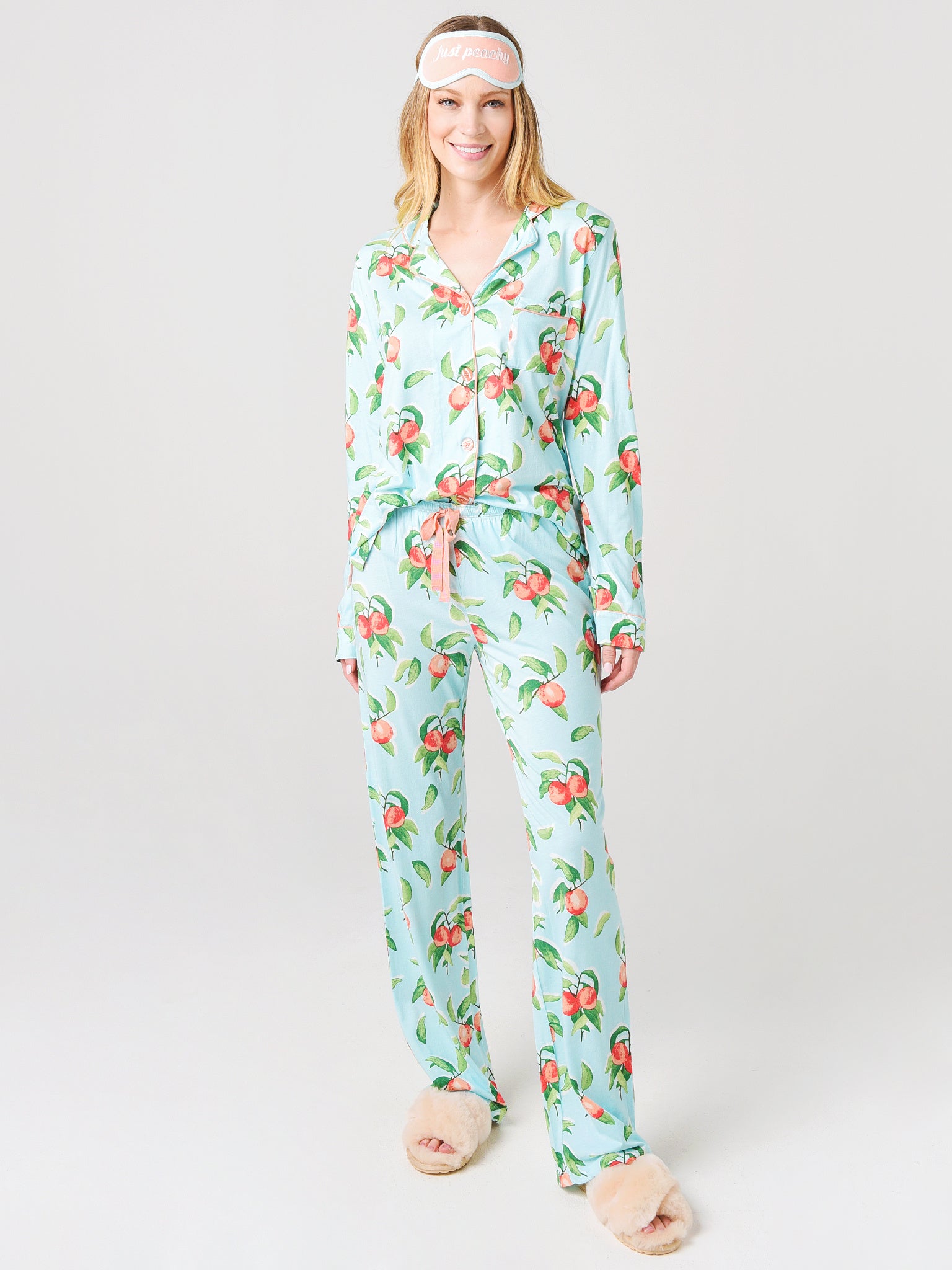 P.J. Salvage Printed Pajama Set with Mask - Saint Bernard