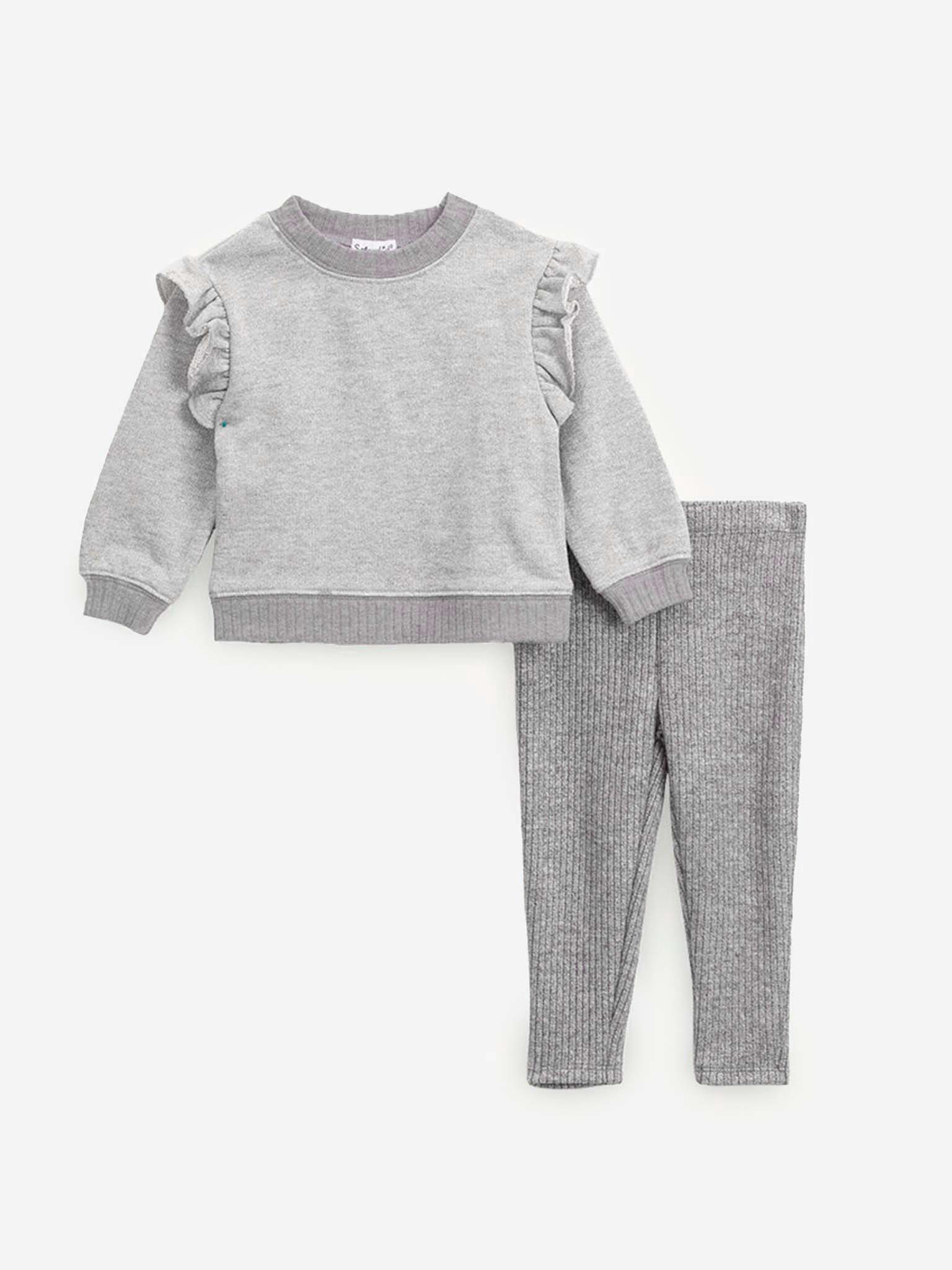 Splendid Little Girls' Sparkle Ruffle Top Set - Saint Bernard