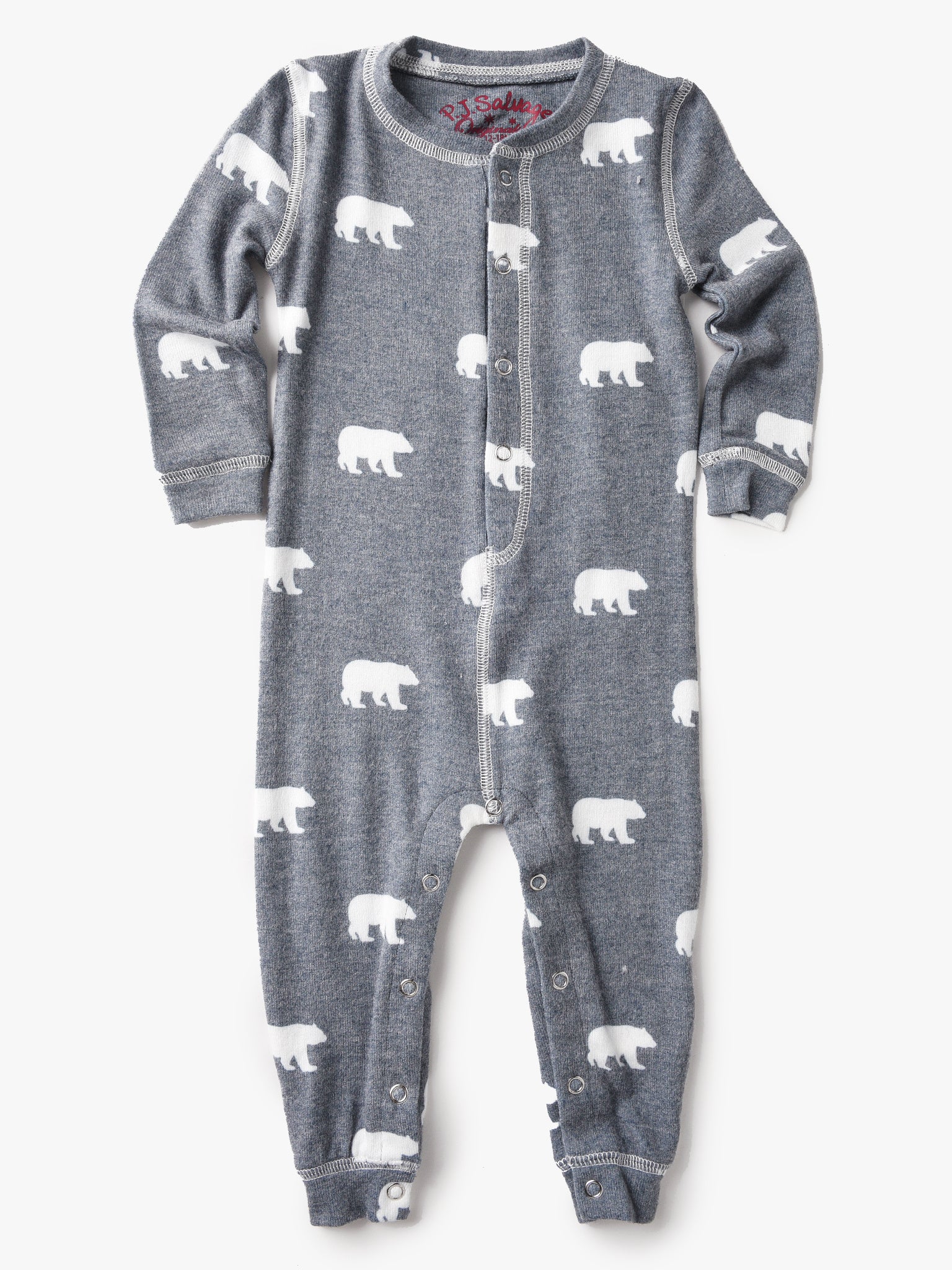 P.J. Salvage Little Kids' Bear Pajama Romper - Saint Bernard
