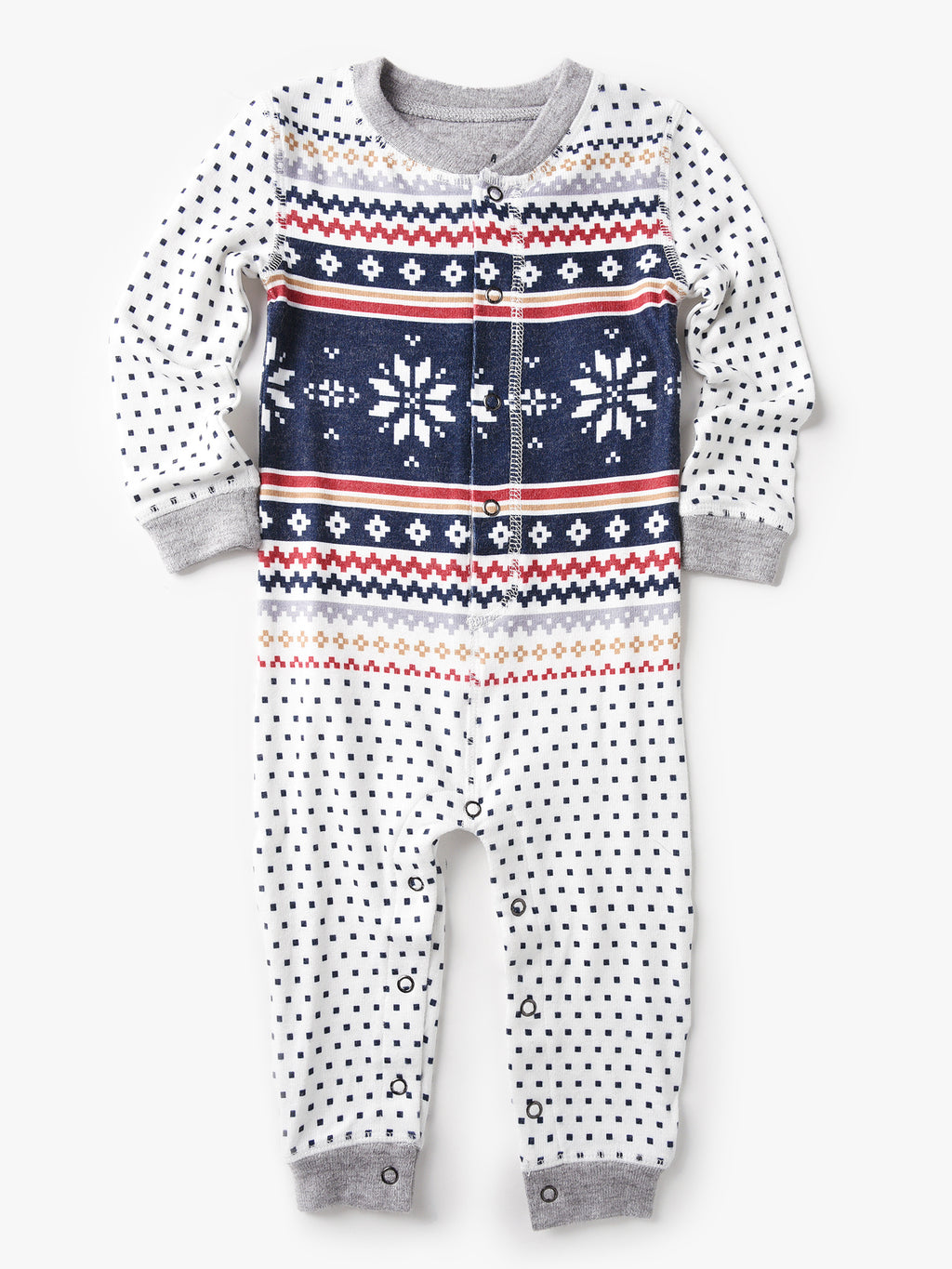 P.J. Salvage Little Kids' Toasty Pajama Romper - Saint Bernard
