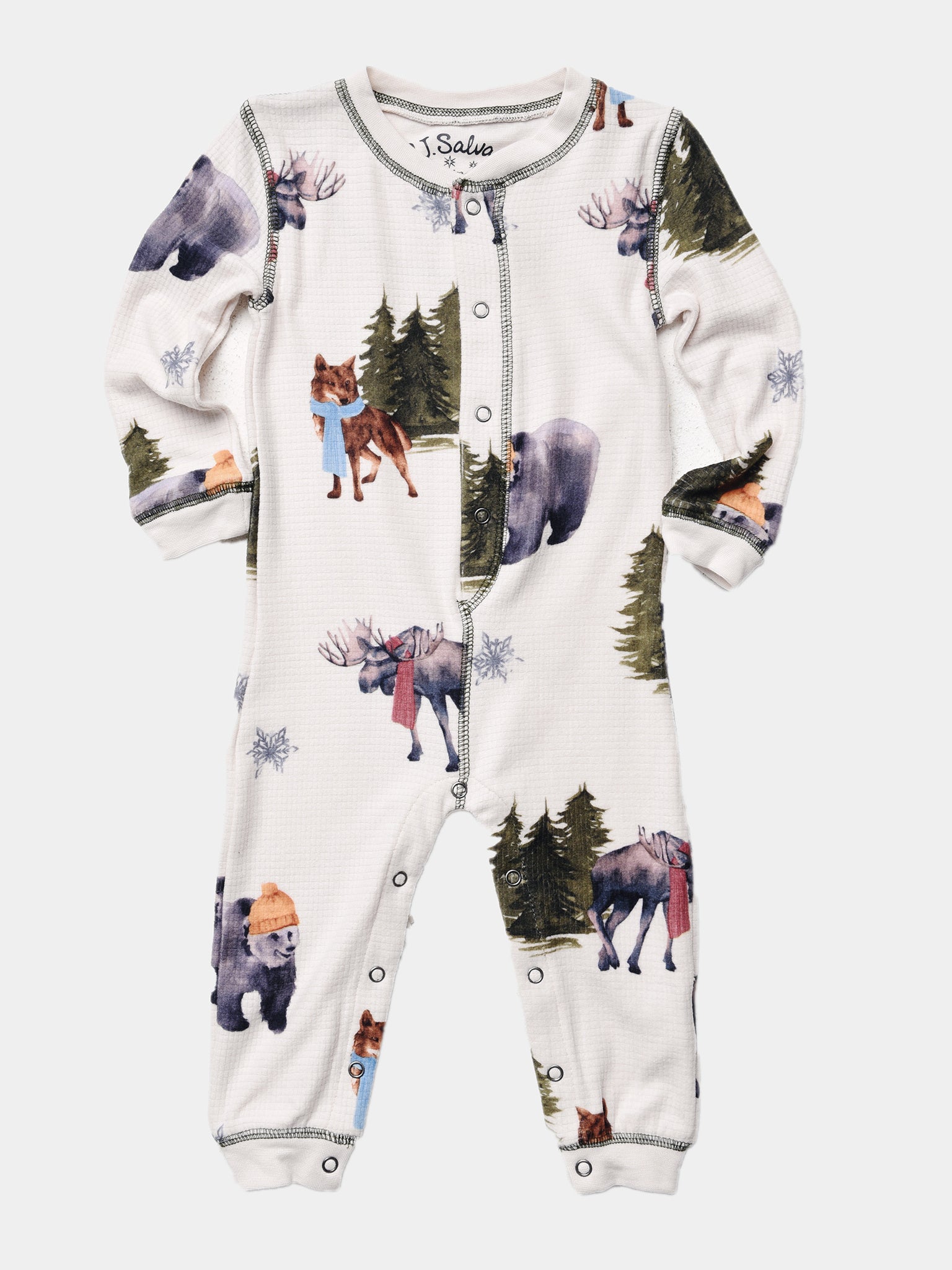 P. J. Salvage Kids' Into Wild Romper - Saint Bernard