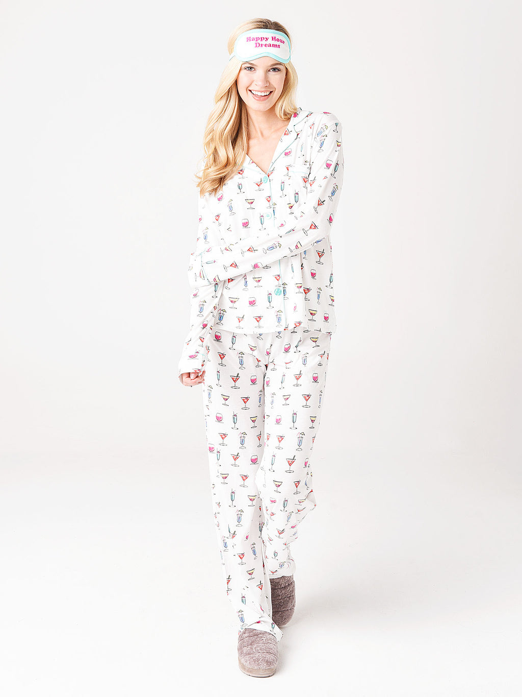 P.J. Salvage Women's Playful Print Pajama Set - Saint Bernard