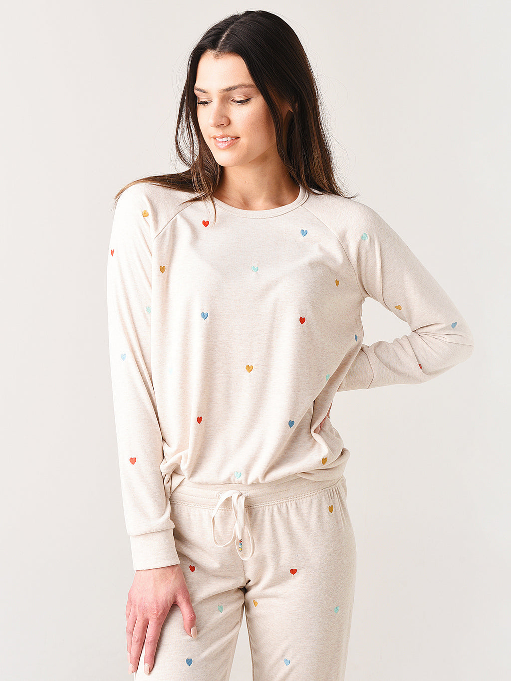 P.J. Salvage Women's Retro Lounge Long Sleeve Top - Saint Bernard