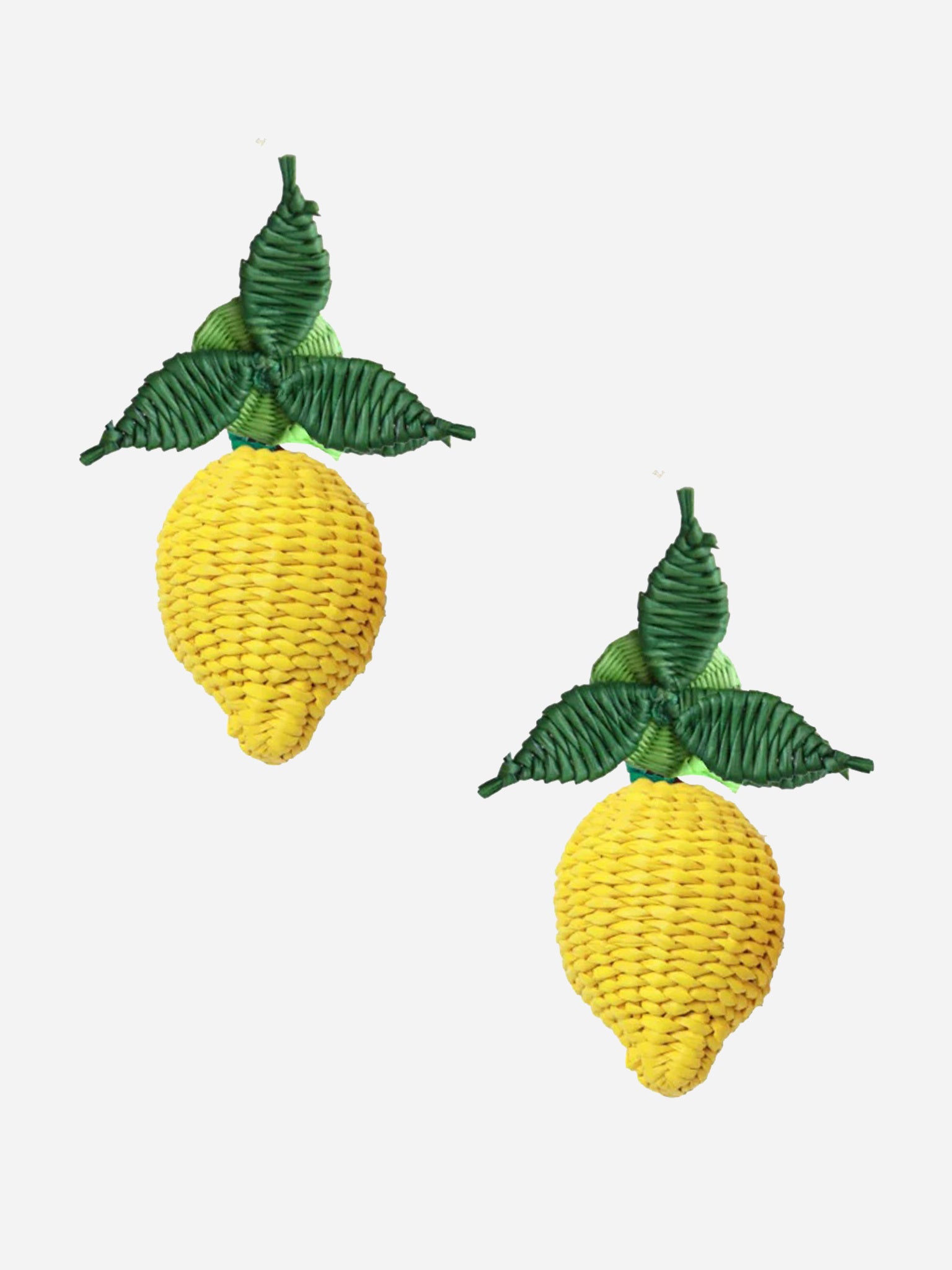 Neely Phelan Women's Rattan Lemon Drop Earrings - Saint Bernard