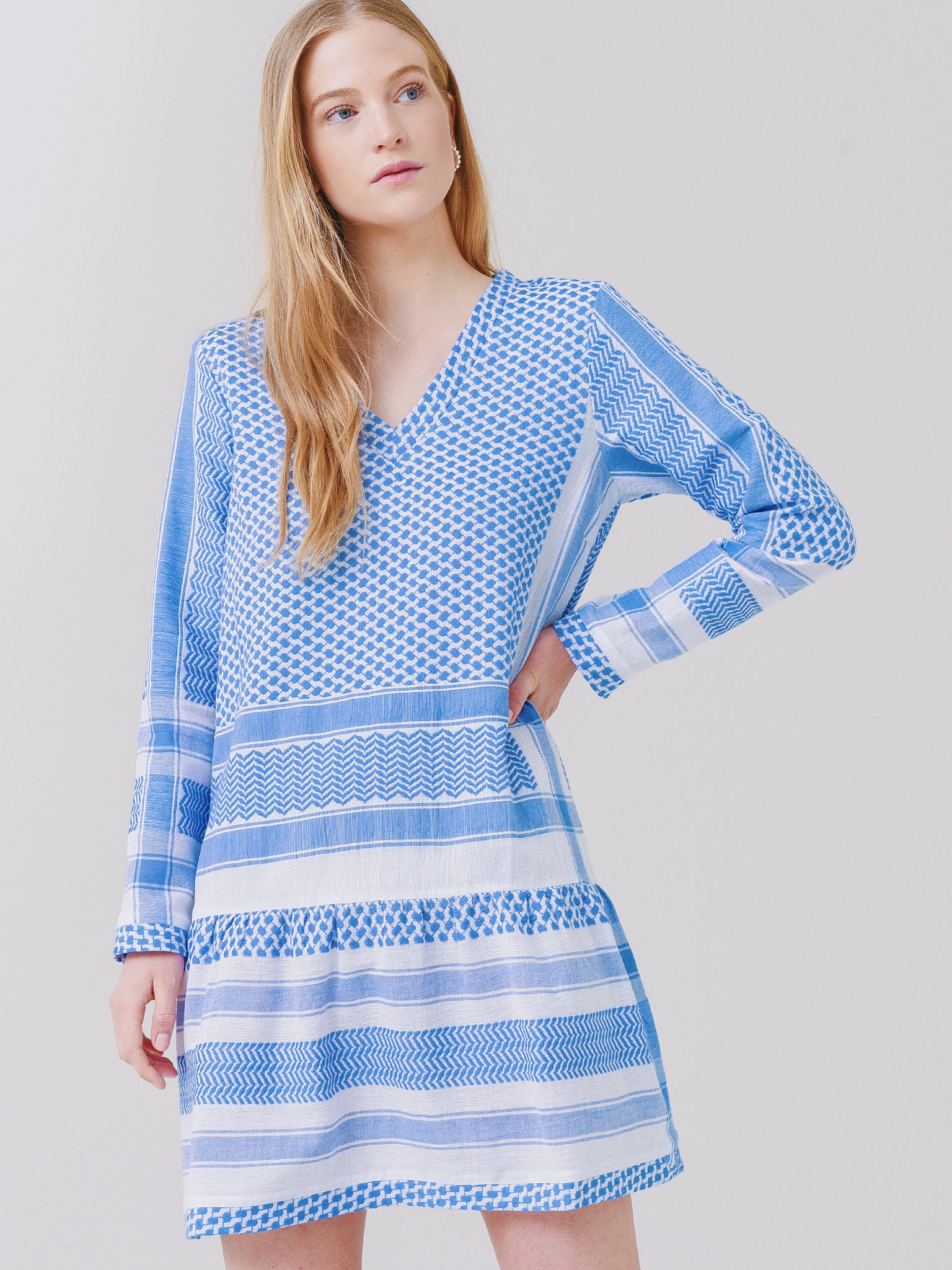 Summery Copenhagen Women's Long Sleeve Dress - Saint Bernard