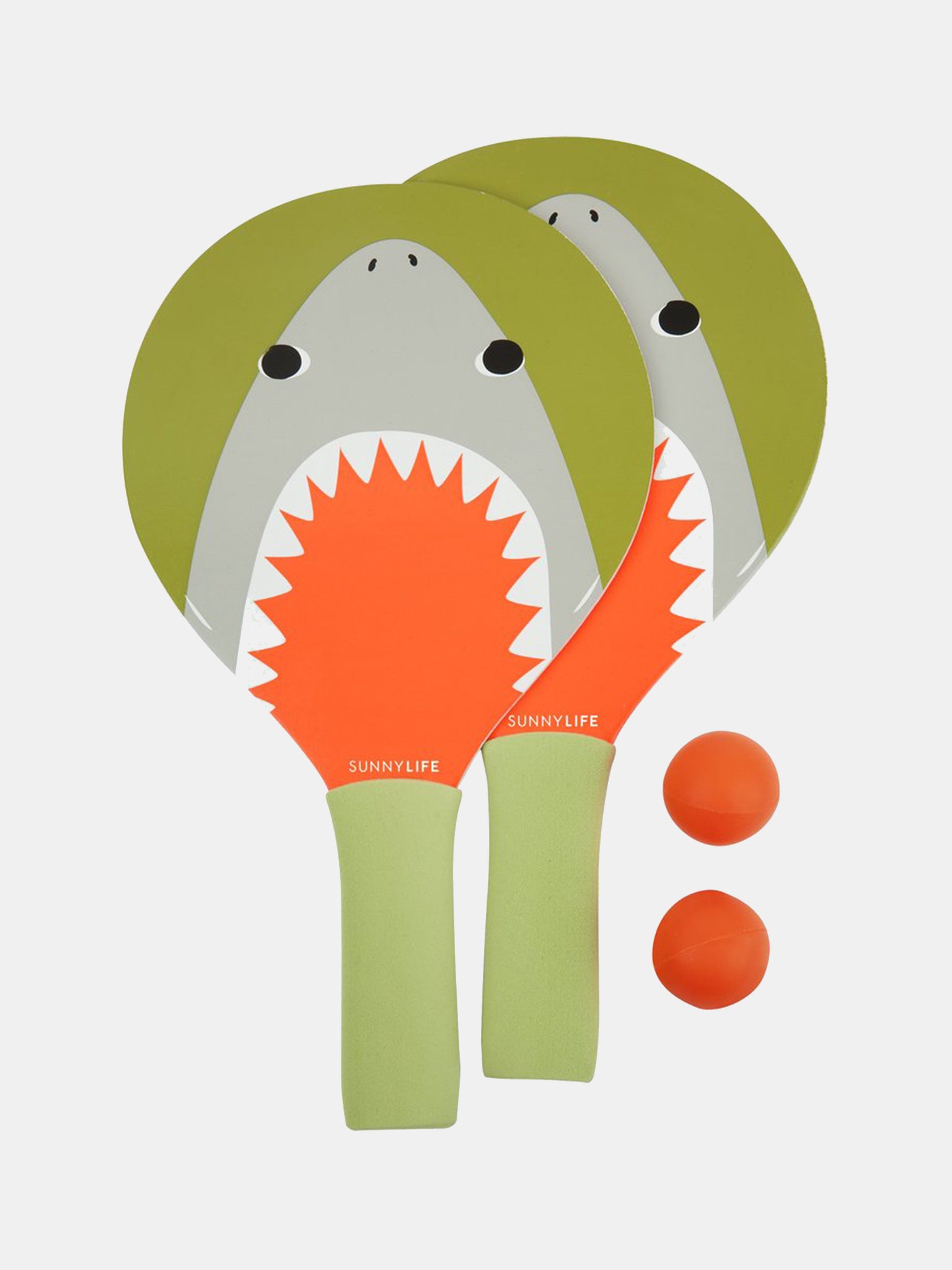 SUNNYLiFE Shark Mini Beach Bats - Saint Bernard