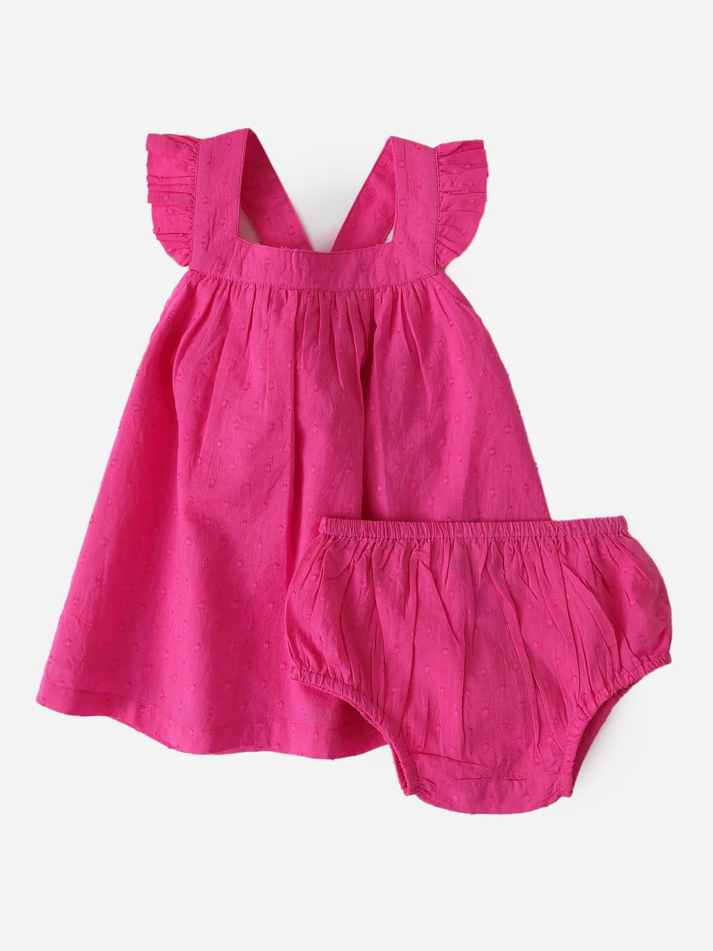 Lucky Jade Baby Girls' Dress And Bloomer Set - Saint Bernard
