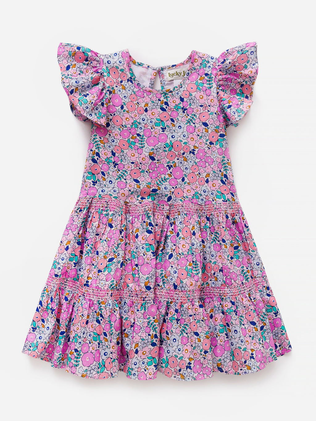 Lucky Jade Little Girls' Secret Garden Twirl Dress - Saint Bernard