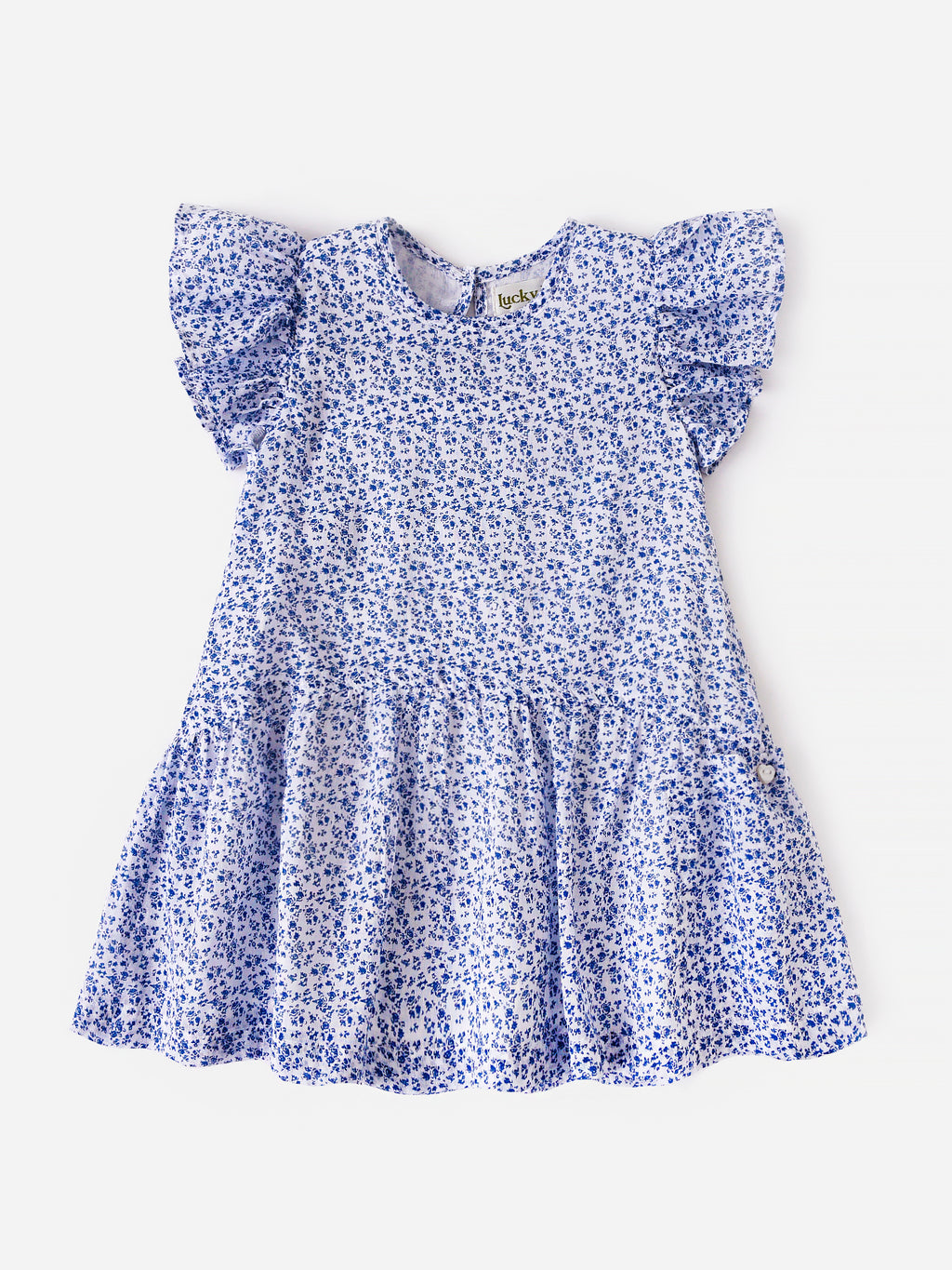 Lucky Jade Little Girls' Park Petals Floral Darling Dress - Saint Bernard