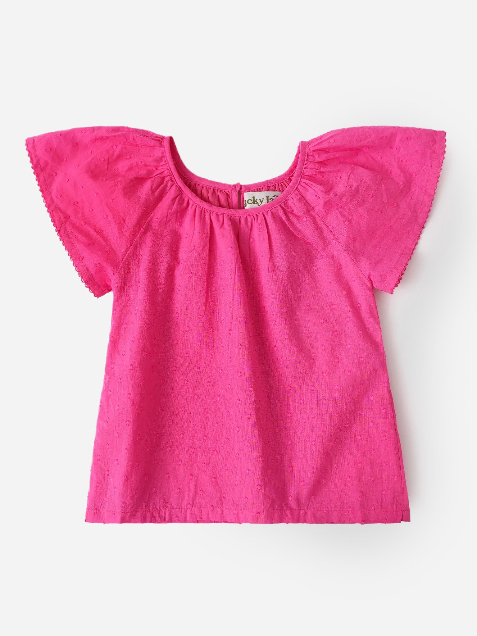 Lucky Jade Little Girls' Bright Pink Top - Saint Bernard