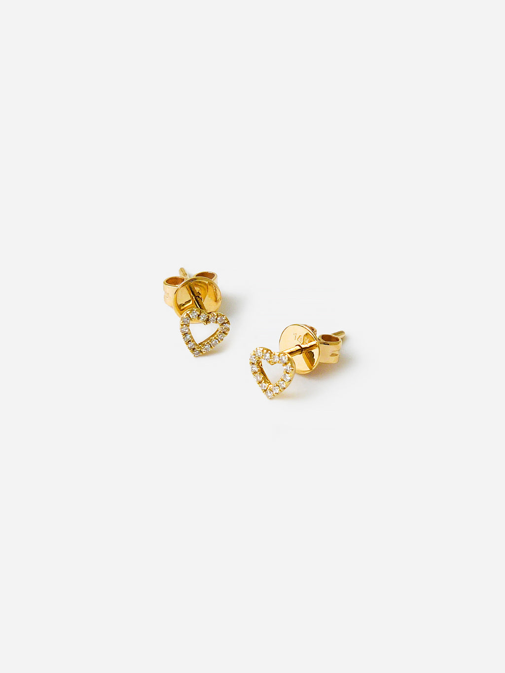 Francie B. Open Heart Stud Earrings - Saint Bernard