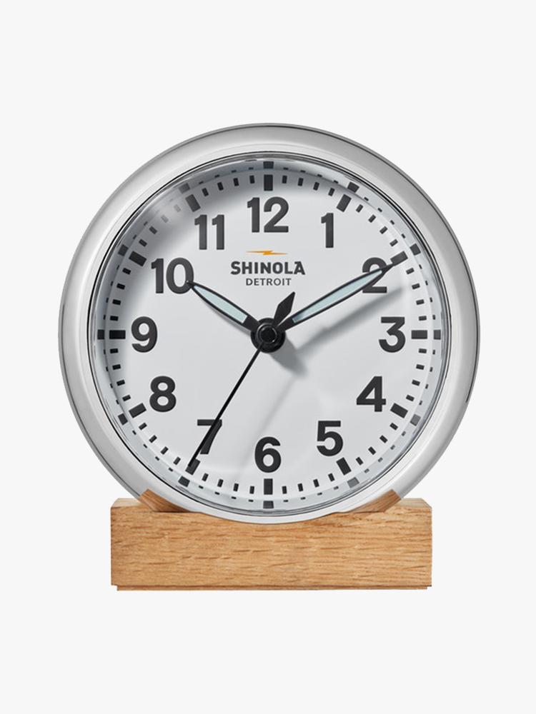 Shinola Clock Desk Runwell 6in - Saint Bernard
