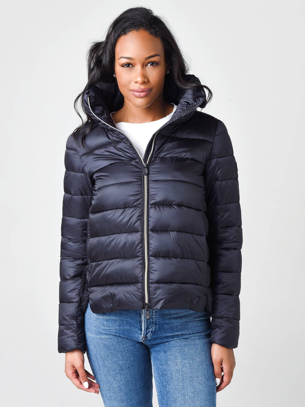 Save The Duck Women's Iris Standing Collar Jacket - Saint Bernard