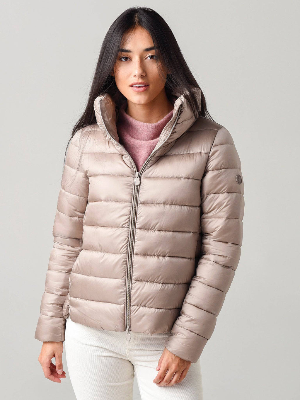 Save The Duck Women's Iris Standing Collar Jacket - Saint Bernard