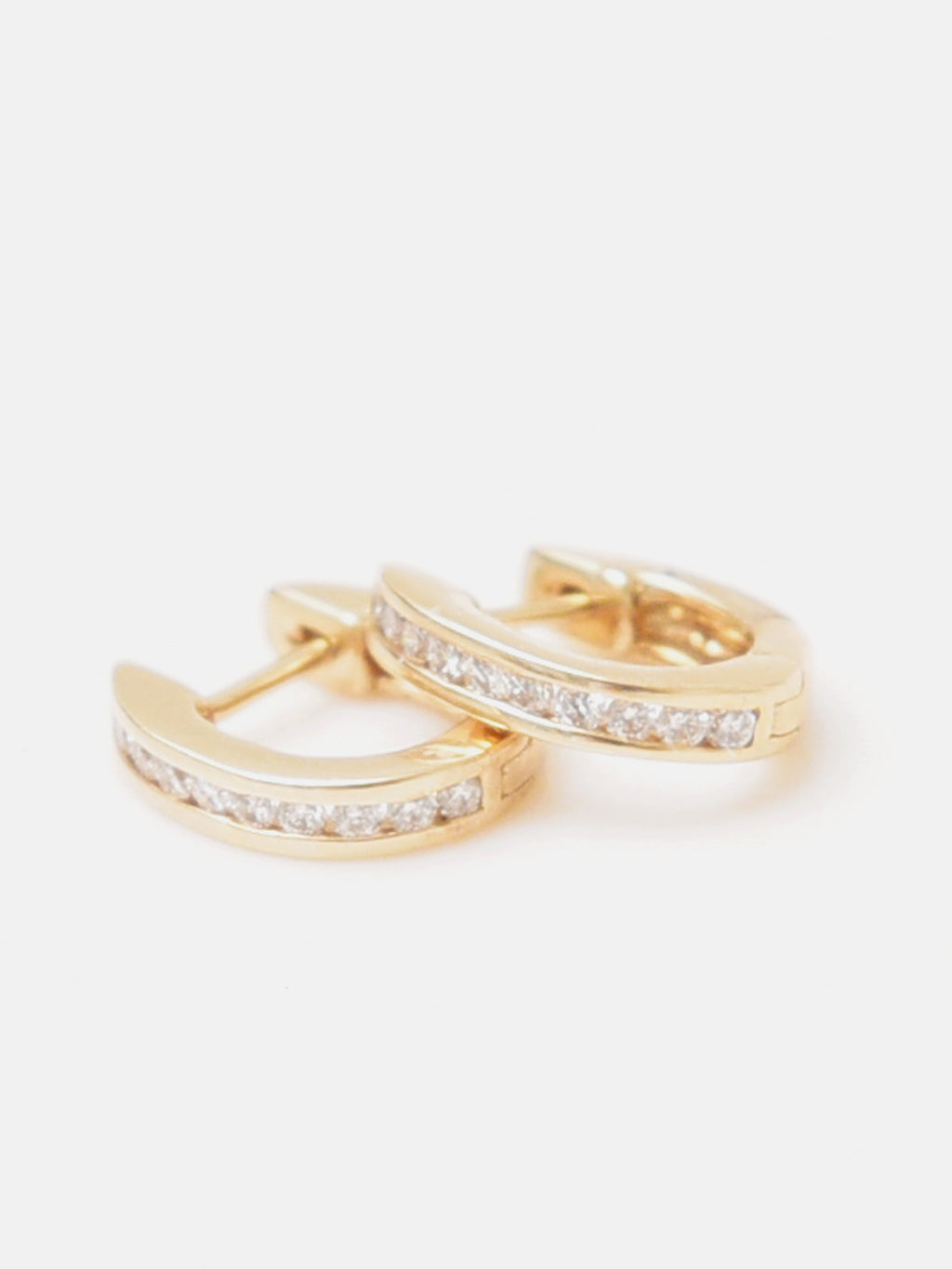Francie B. Women's Gold Huggie Earrings - Saint Bernard