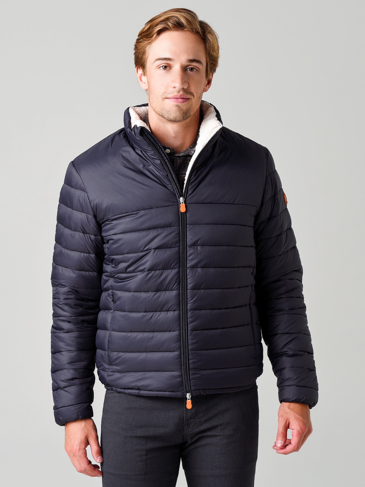 Save the Duck Men's GIGA with Faux Sherpa Lining Jacket - Saint Bernard