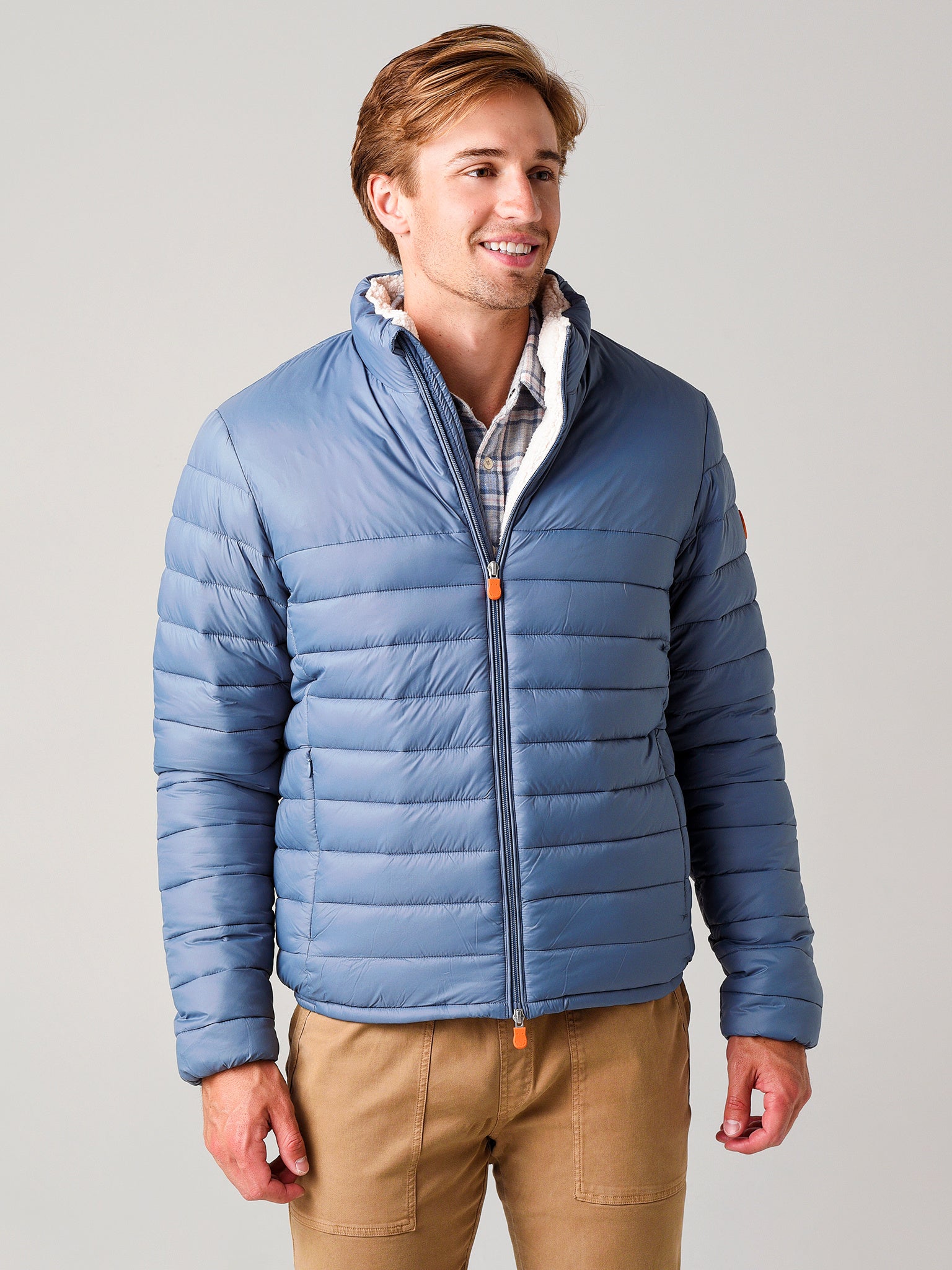 Save the Duck Men's GIGA with Faux Sherpa Lining Jacket - Saint Bernard