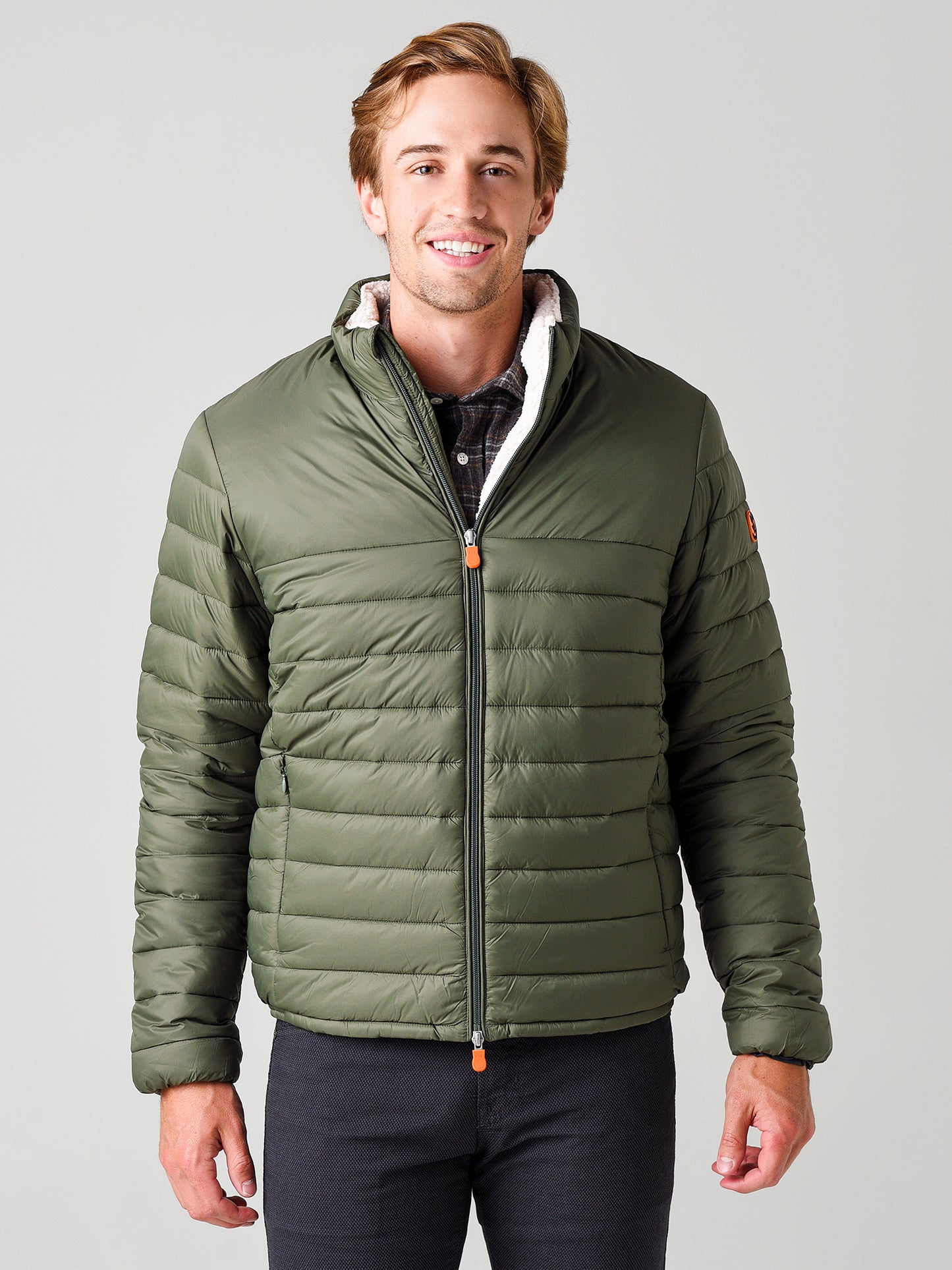 Save the Duck Men's GIGA with Faux Sherpa Lining Jacket - Saint Bernard