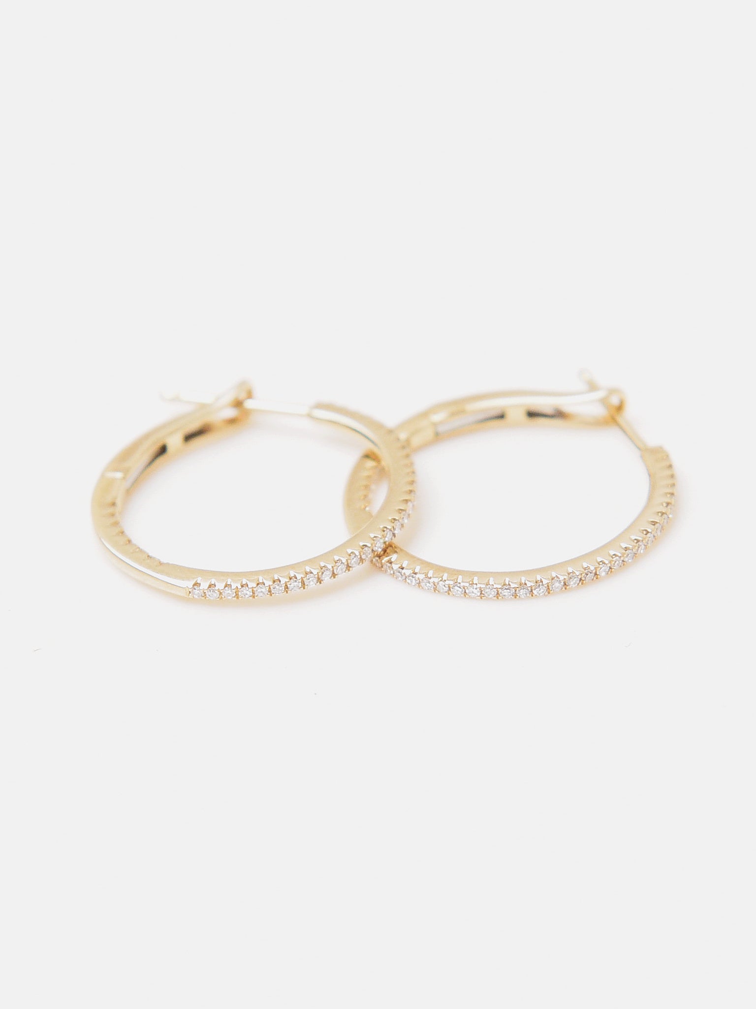 Francie B. Yellow Gold Hoop Earrings - Saint Bernard