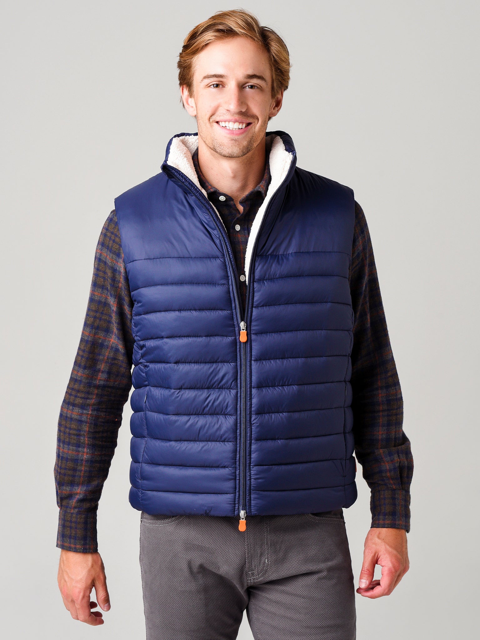 Save the Duck Men's GIGA with Faux Sherpa Lining Vest - Saint Bernard
