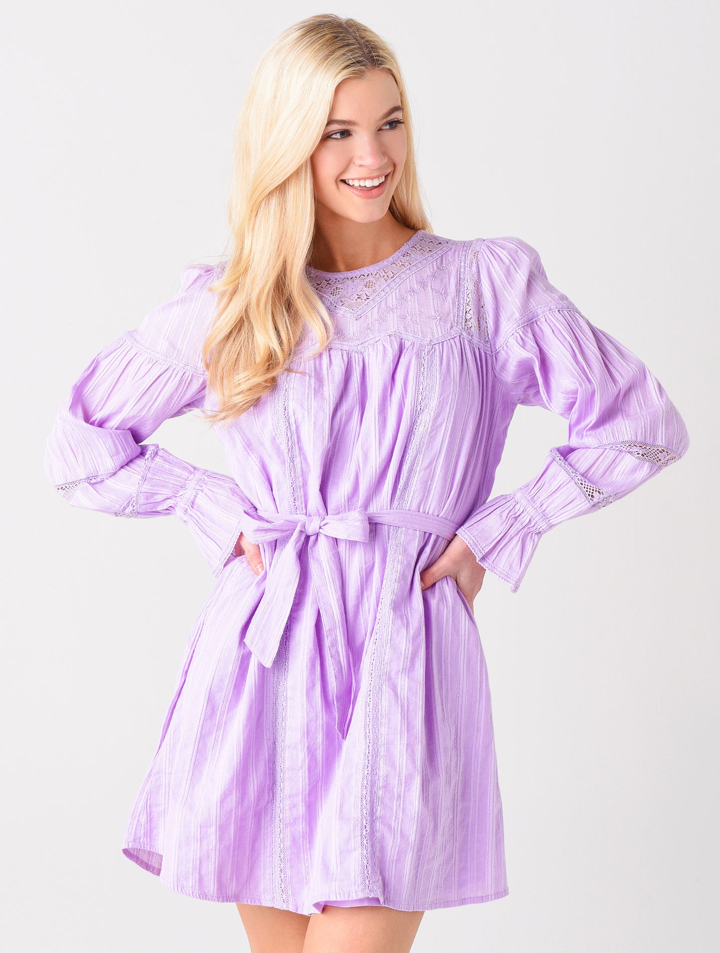 Allison New York Women's Lace Insert Dress - Saint Bernard