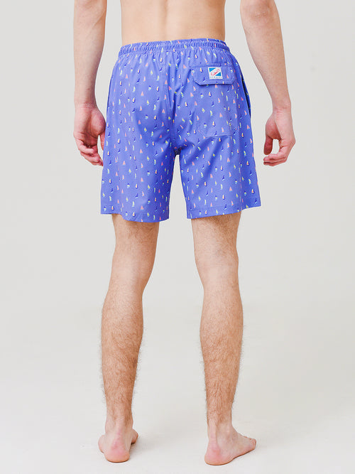 Bermies Men's Sailboats Swim Trunk