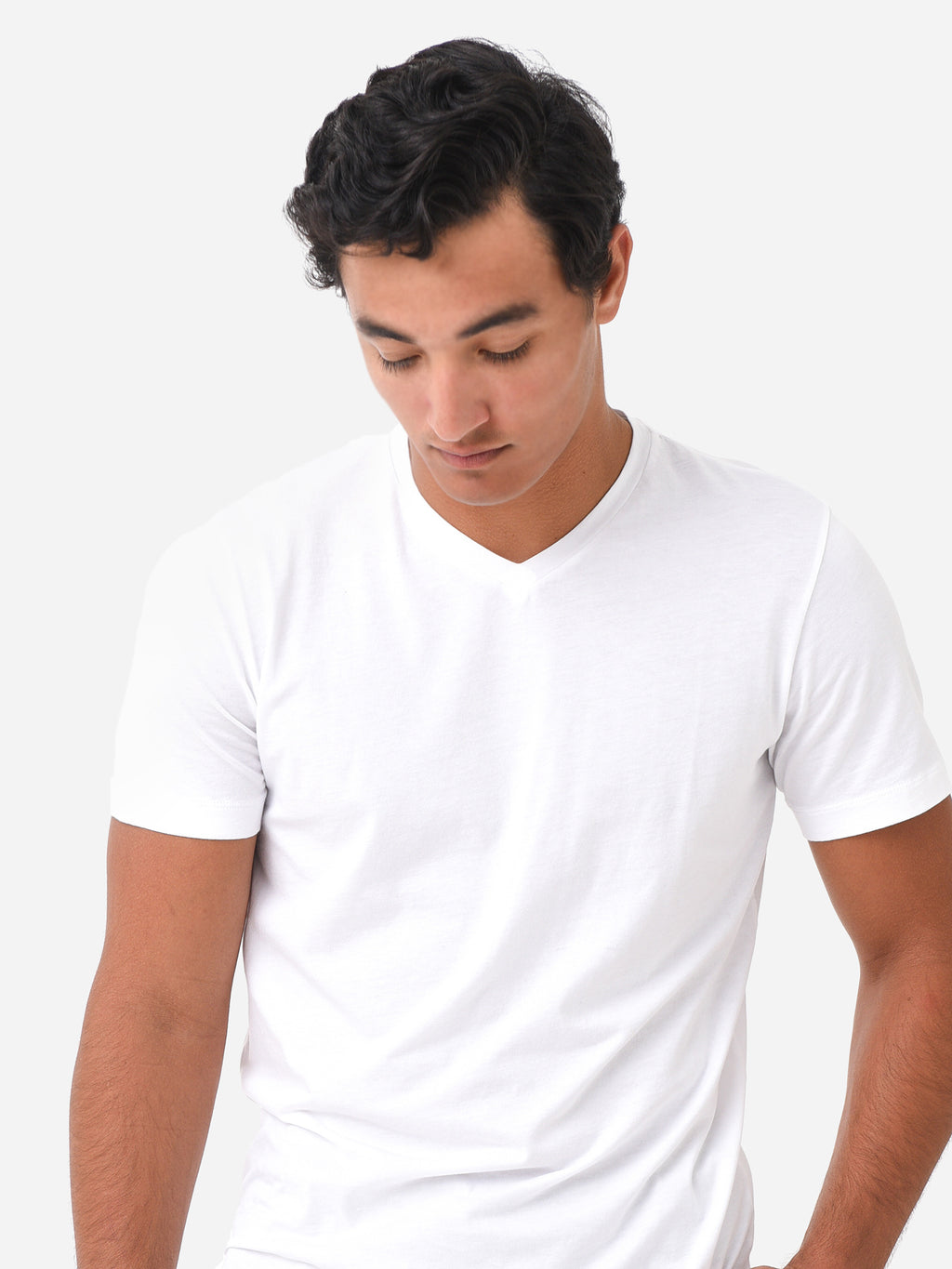 Velvet Men's Samsen Whisper Classic V-Neck Tee - Saint Bernard
