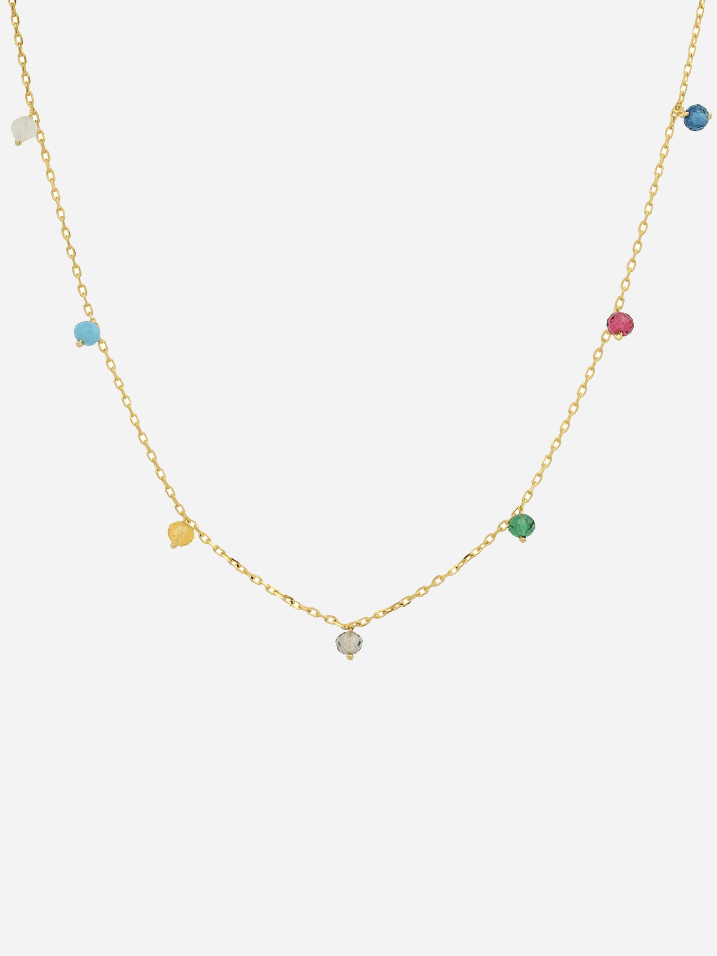 TAI Women's Multi-Colored Cubic Zirconia Necklace