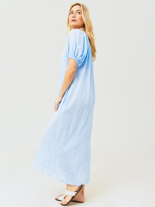 9 Seed Women's Sand Hill Cove Puff Sleeve Midi