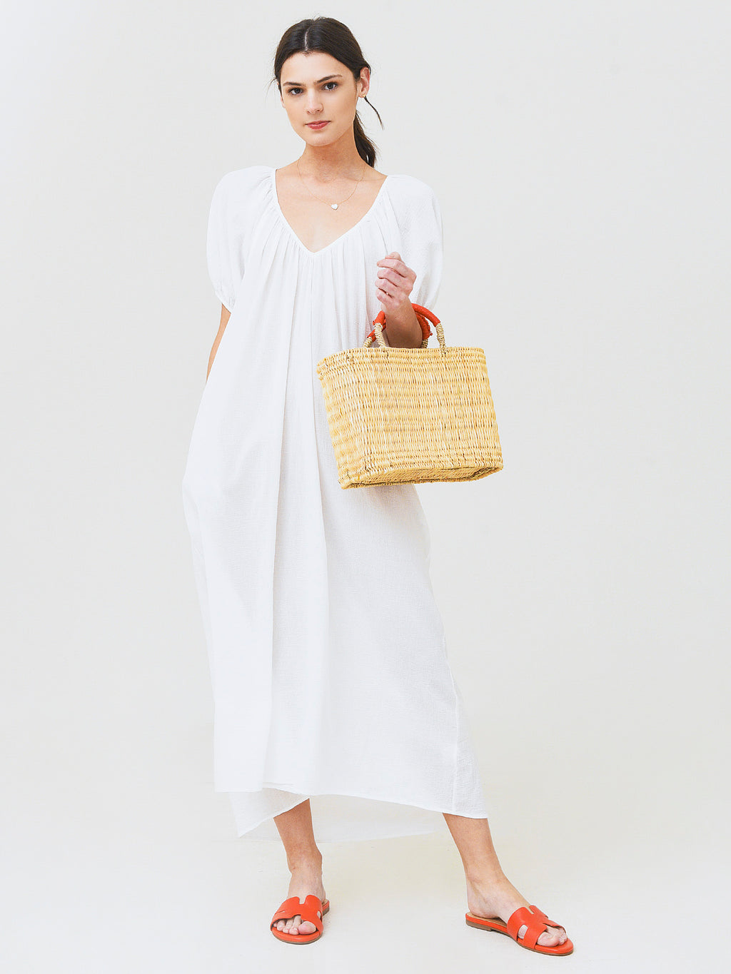 9 Seed Women's Sand Hill Cove Puff Sleeve Midi - Saint Bernard