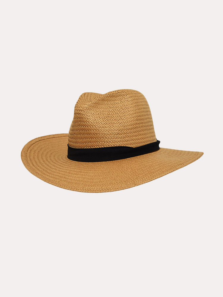 Lovely Bird San Sebastian Straw Fedora Hat - Saint Bernard