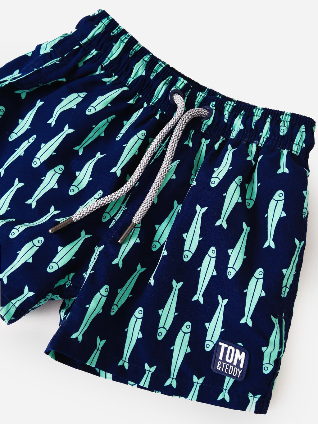 Tom & Teddy Boys' Sardines Swim Trunks - Saint Bernard