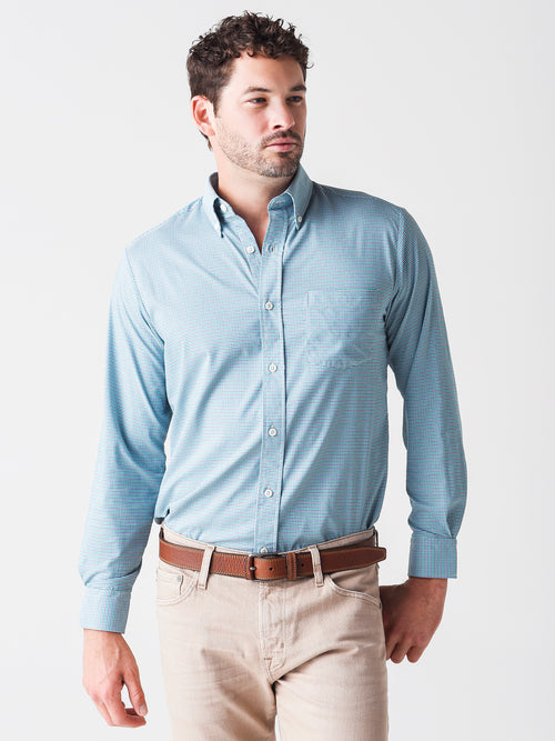 Saint Bernard Men's Winton Tattersall Performance Sport Shirt - Saint Bernard