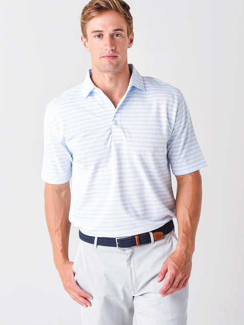 Saint Bernard Men's Royal Oxford Parker Stripe Polo