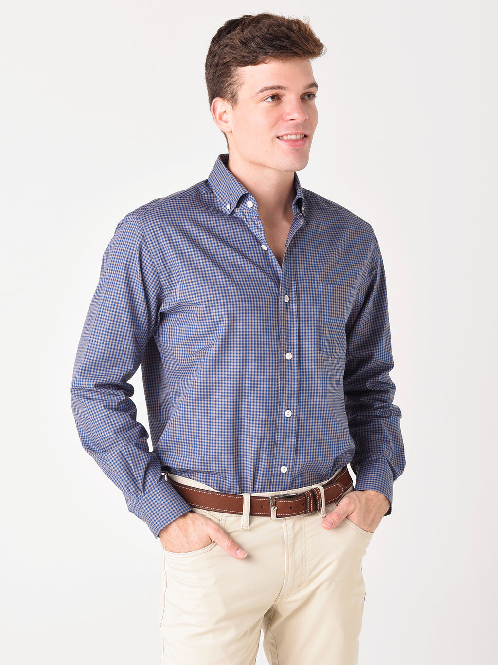 Saint Bernard Men's Ned Check Sport Shirt - Saint Bernard