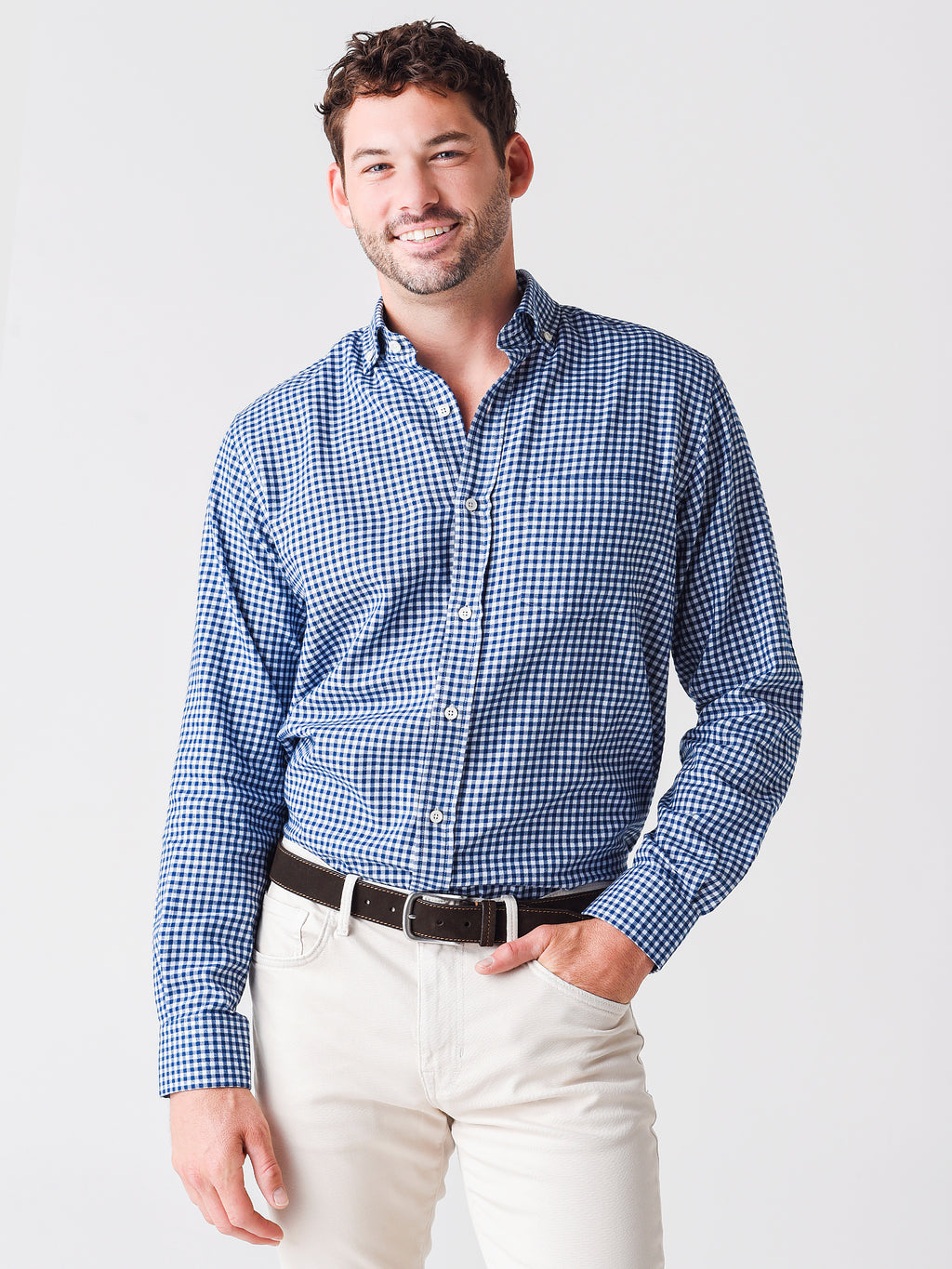 Saint Bernard Men's William Check Sport Shirt - Saint Bernard