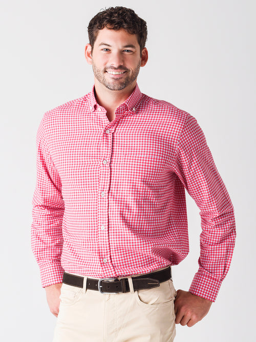 Saint Bernard Men's William Check Sport Shirt - Saint Bernard