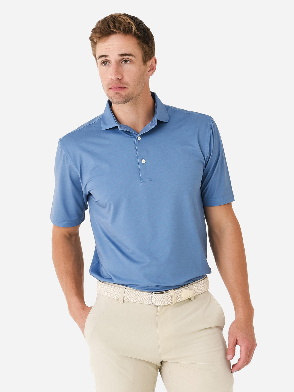 Saint Bernard Men's Bailey Birdseye Performance Polo - Saint Bernard