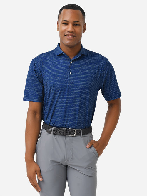 Saint Bernard Men's Bailey Birdseye Performance Polo